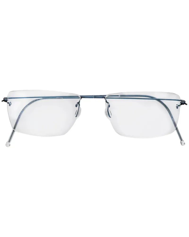 Lindberg Eckige Brille - Blau Blau