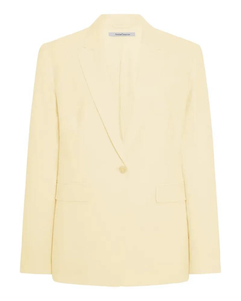 Another Tomorrow single-button peaked-lapel blazer - Gelb Gelb
