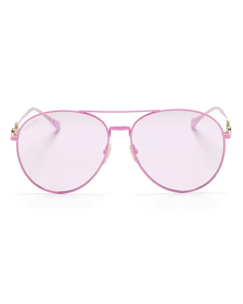 Gucci Getönte Pilotenbrille - Rosa Rosa