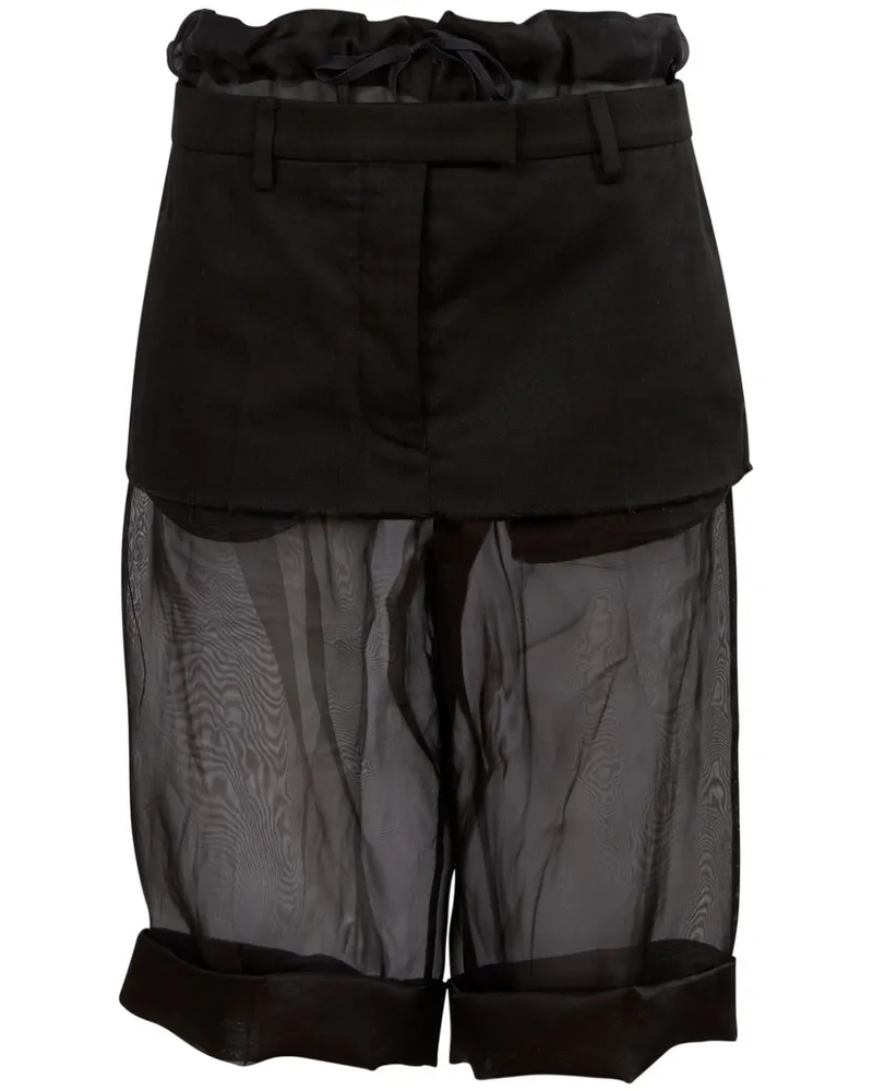 Maison Margiela Midirock im Deconstructed-Look - Schwarz Schwarz