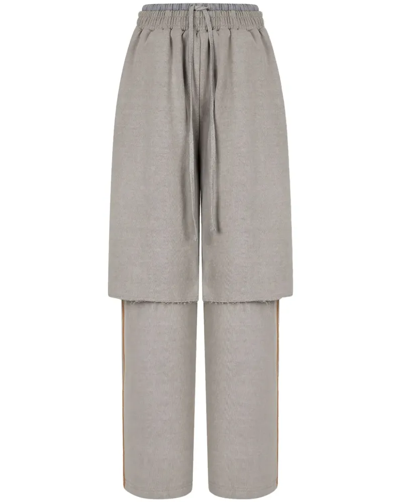 STUDIO TOMBOY Hose im Layering-Look - Grau Grau