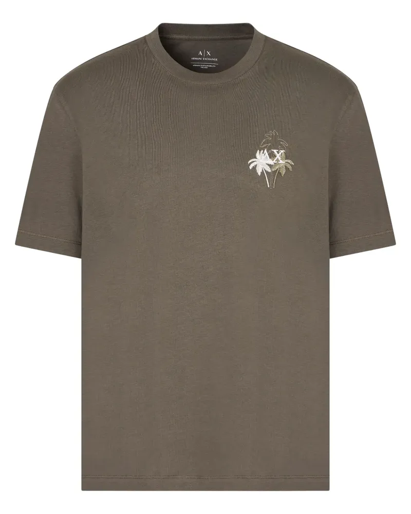 Armani Exchange Klassisches T-Shirt - Grün Grün