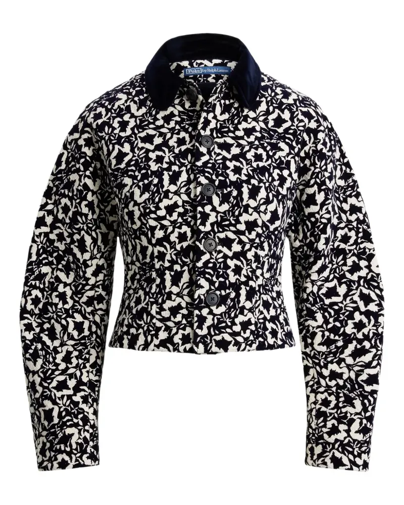 Ralph Lauren Jacke mit Blumen-Print - Blau Blau