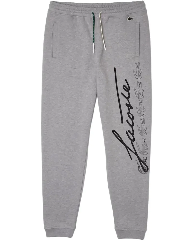 Lacoste Heather Jogginghose mit Print - Grau Grau