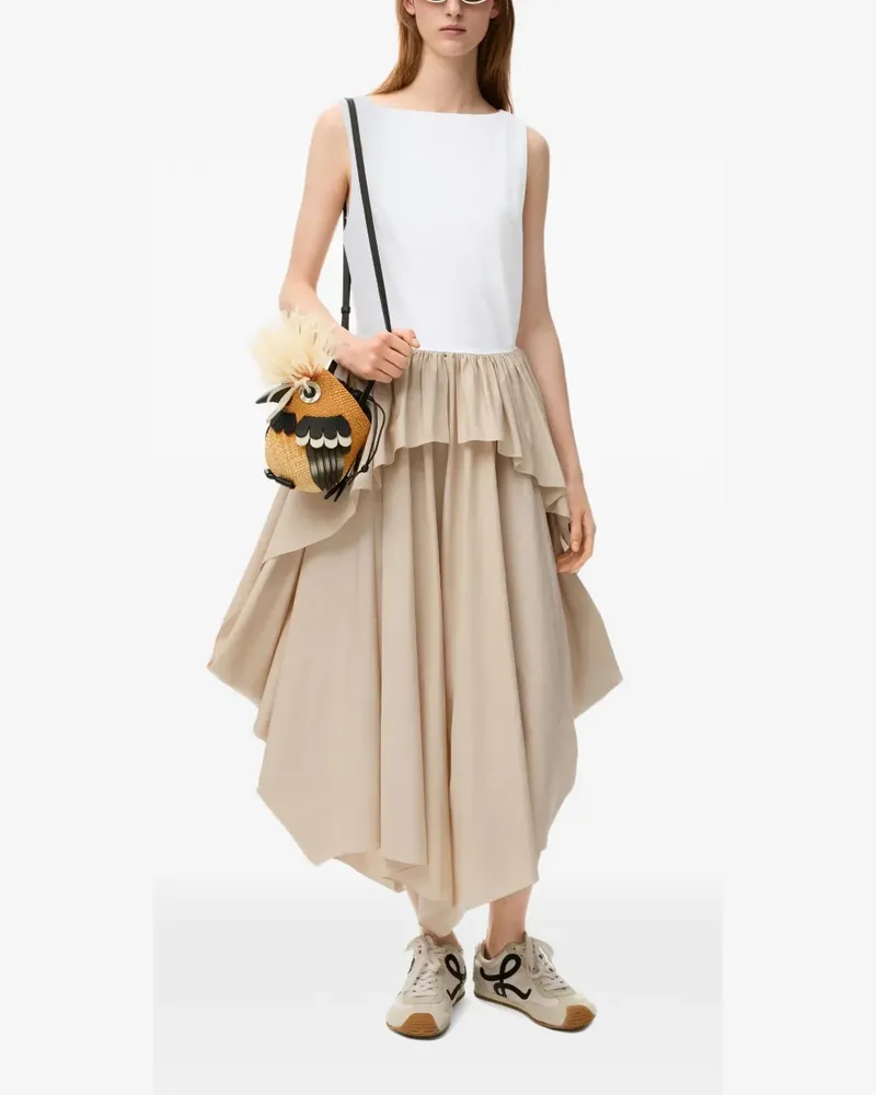 Loewe Asymmetrisches Kleid mit Rüschen - Nude Nude