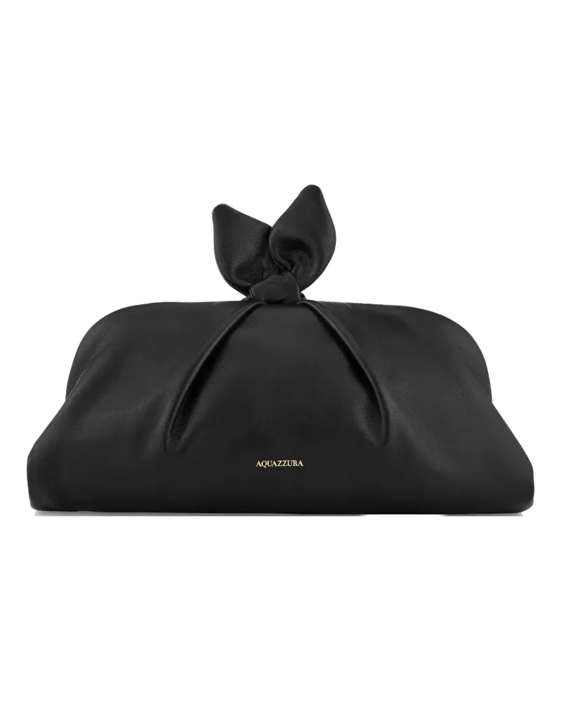 Aquazzura Kleine Bow Tie Clutch - Schwarz Schwarz
