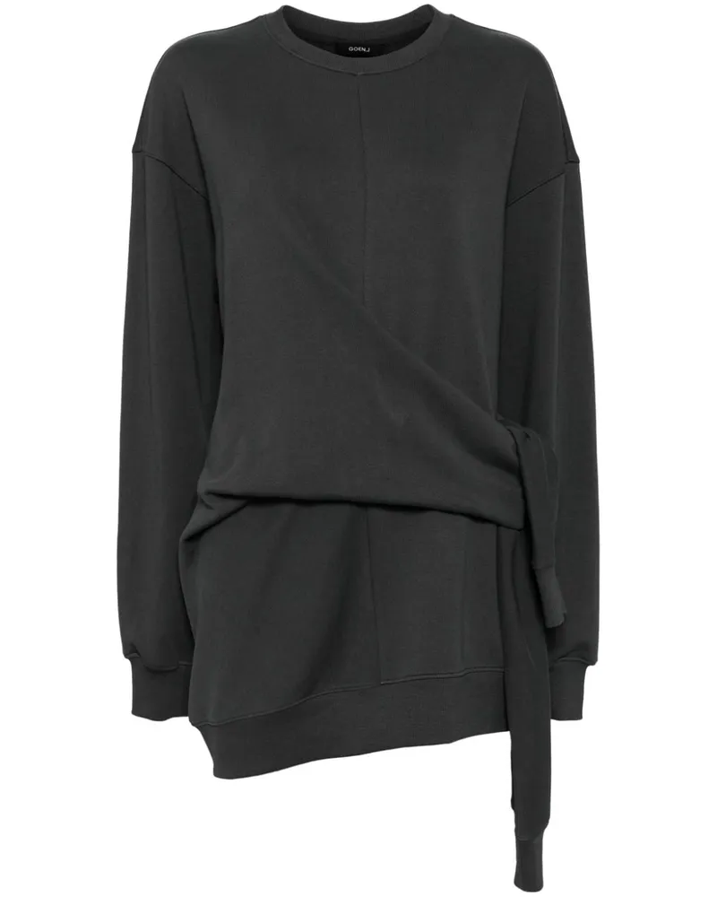 GOEN.J Sweatshirt mit Knoten - Grau Grau