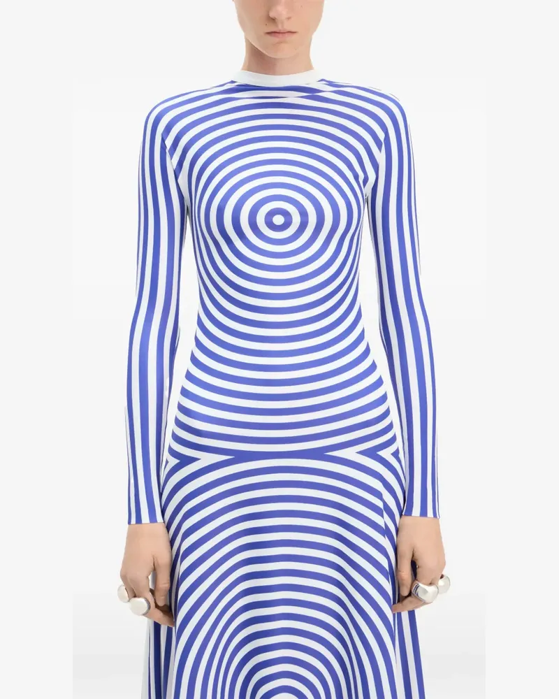 Jean Paul Gaultier The Blue Target Maxikleid - Blau Blau