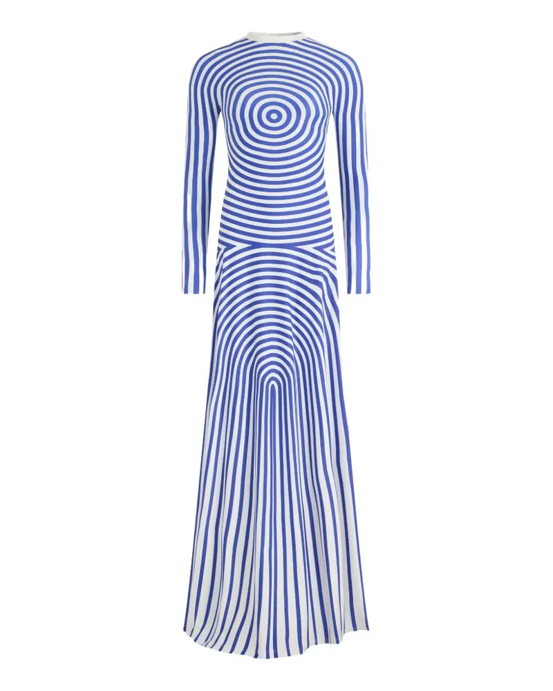 Jean Paul Gaultier The Blue Target maxi dress - Blau Blau
