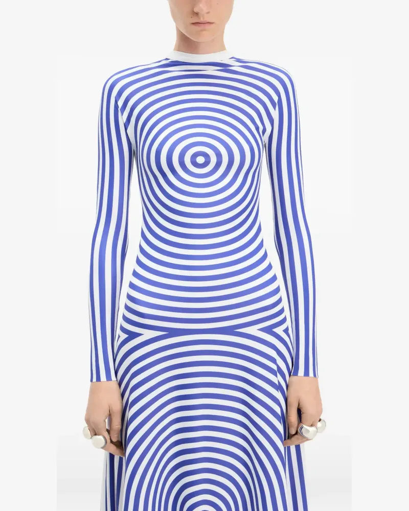 Jean Paul Gaultier The Blue Target Maxikleid - Blau Blau