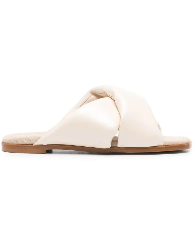 Peserico Sandalen aus Leder - Nude Nude