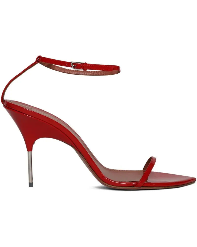 Amina Muaddi Bruna Riemensandalen 95mm - Rot Rot