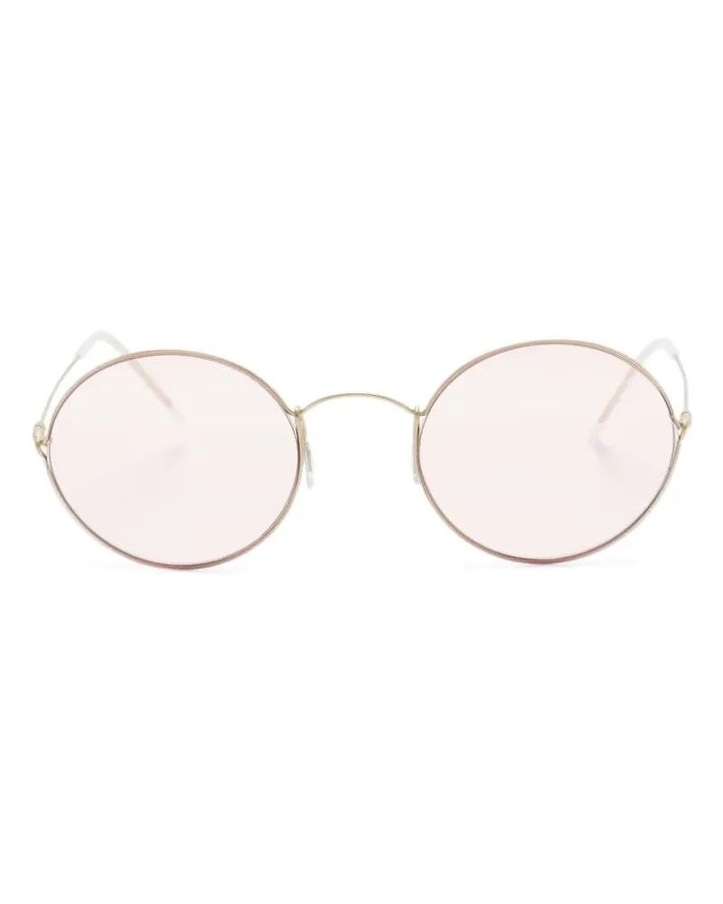 Giorgio Armani Sonnenbrille mit rundem Gestell - Gold Gold