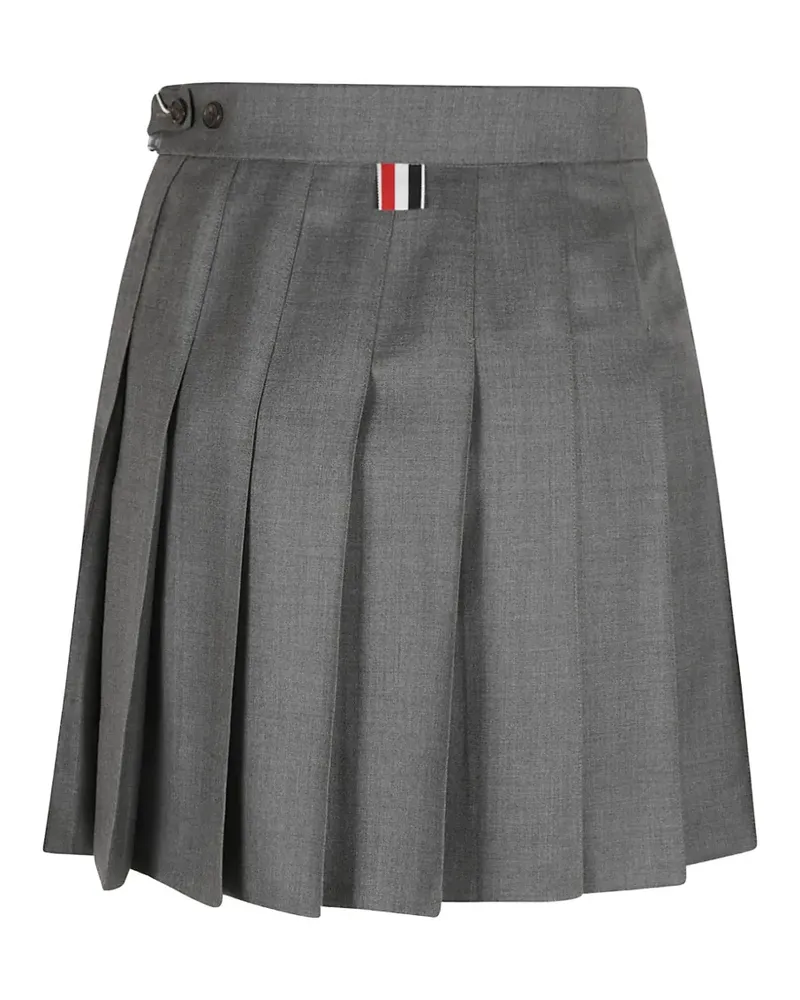 Thom Browne Super 120's pleated skirt - Grau Grau