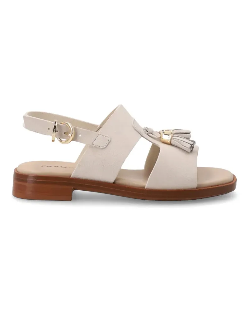 FRAU tassel-embellished suede flat sandals - Nude Nude