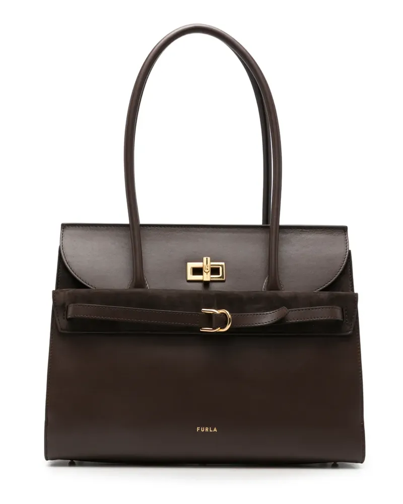 Furla Tote Bag mit Schnalle - Braun Braun