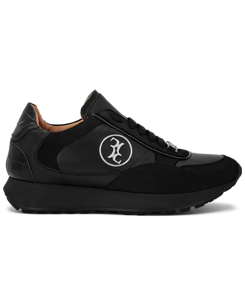 Billionaire Sneakers mit Kroko-Effekt - Schwarz Schwarz
