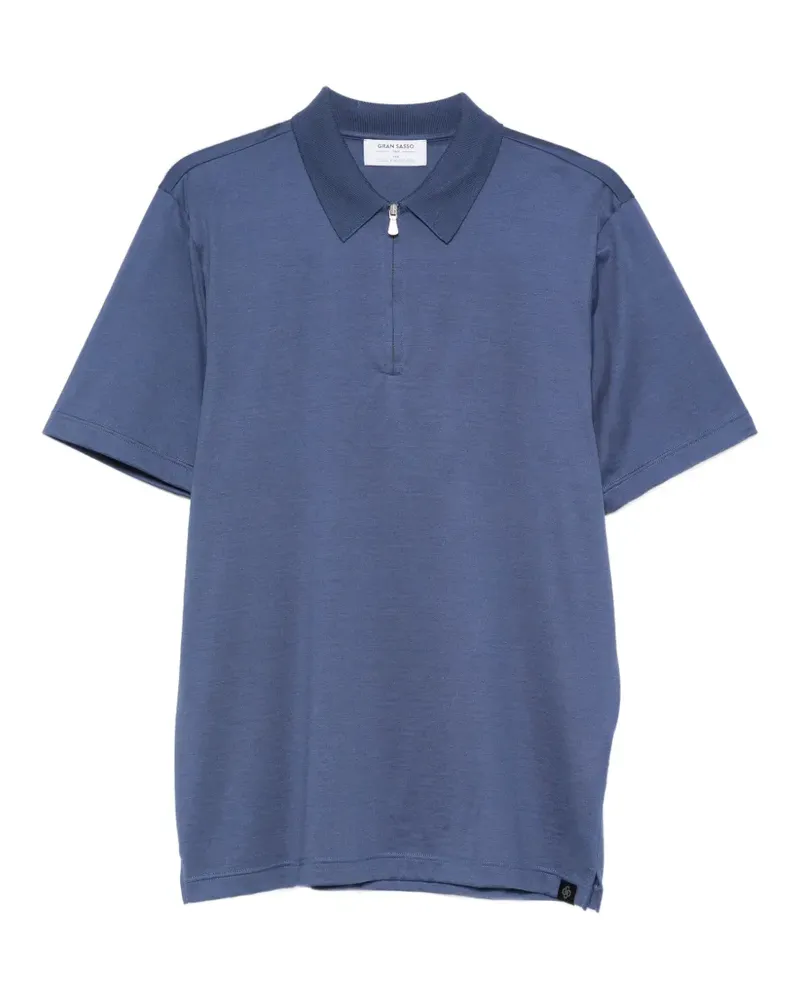 Gran Sasso zip-fastening polo shirt - Blau Blau
