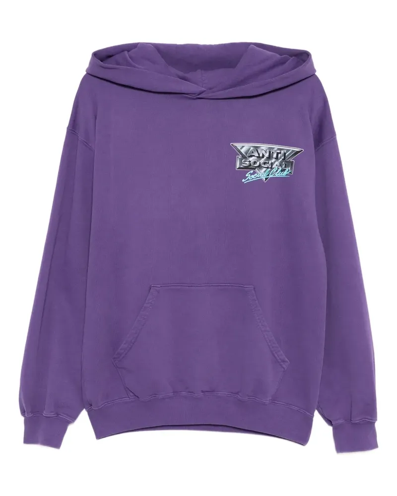 Anti Social Social Club Snow Cat hoodie - Violett Violett
