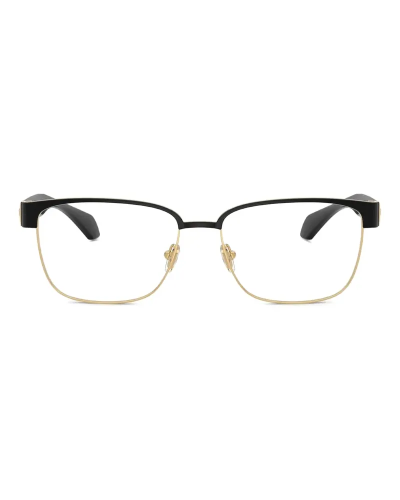 Versace Brille mit eckigem Gestell - Schwarz Schwarz