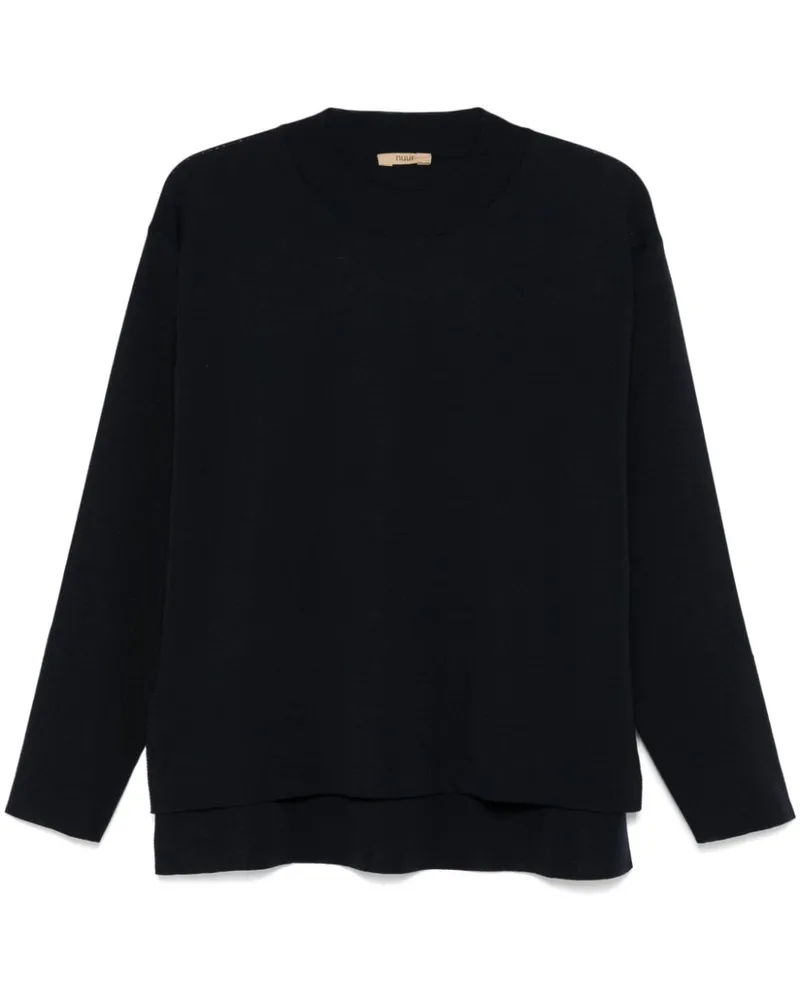 Nuur Pullover aus Merinowolle - Blau Blau