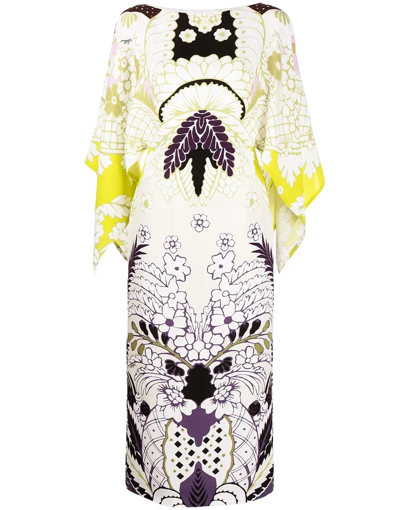 Valentino Garavani Tropical Word Arazzo Kleid - Weiß Weiß