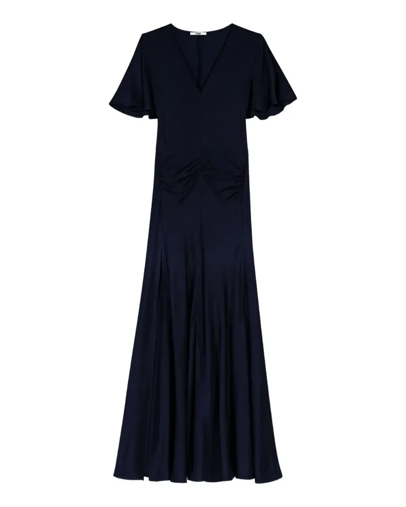 Maje Gerafftes Maxikleid - Blau Blau