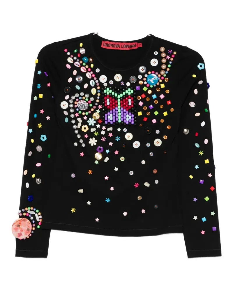 CHOPOVA LOWENA Night Defunct sweater - Schwarz Schwarz