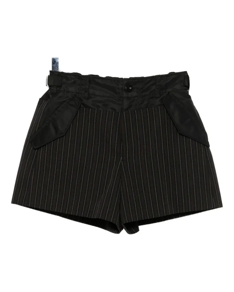 Sacai Shorts mit Gürtel - Schwarz Schwarz