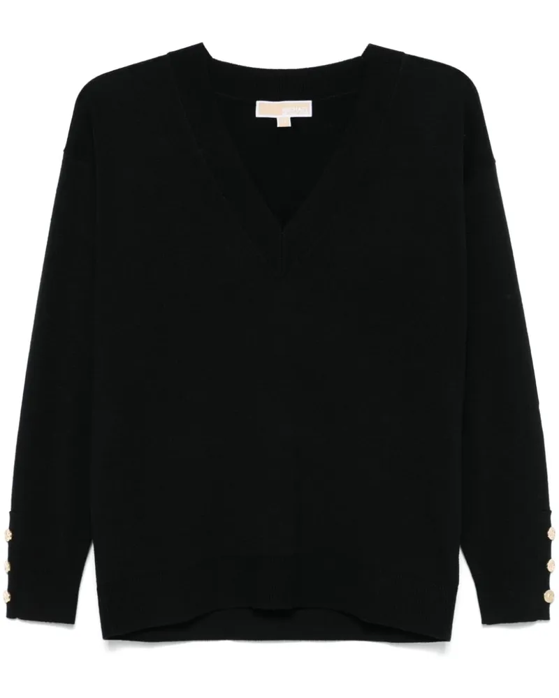 Michael Kors Pullover mit V-Ausschnitt - Schwarz Schwarz
