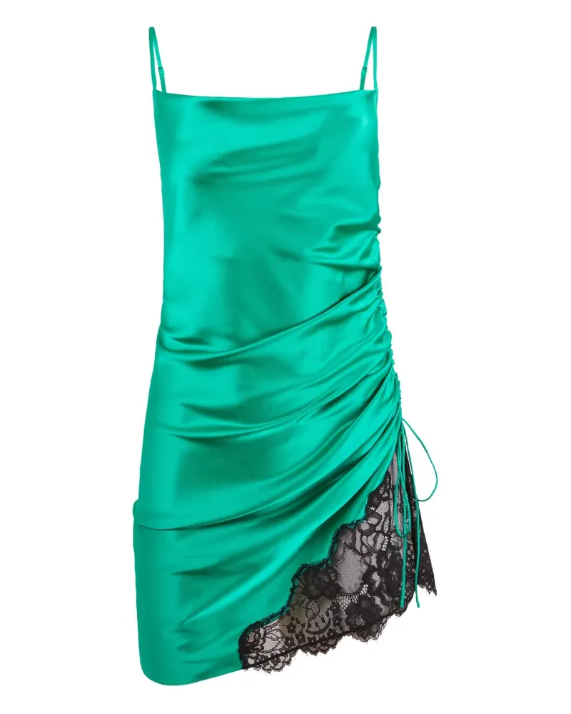 Fleur Du Mal Minikleid mit Spitzendetail - Grün Grün