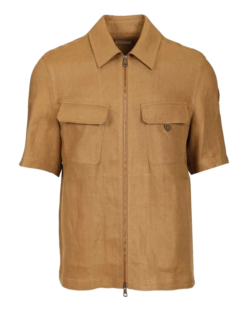 Moncler linen shirt - Nude Nude