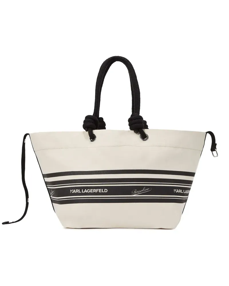 Karl Lagerfeld x Borsalino Tote Bag - Weiß Weiß