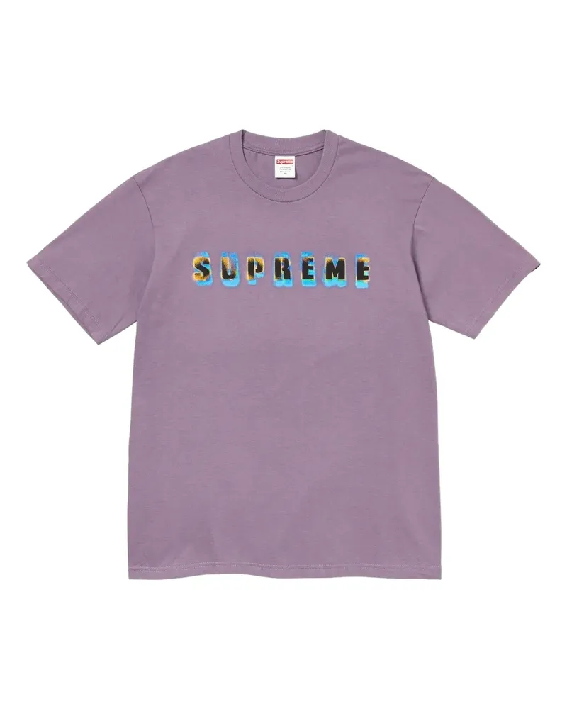 Supreme Being T-Shirt mit Logo-Print - Violett Violett