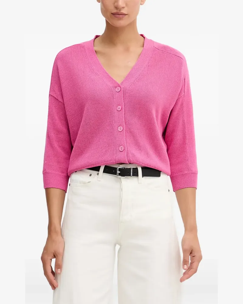 MARC AUREL Cardigan mit Dreiviertelärmeln - Rosa Rosa