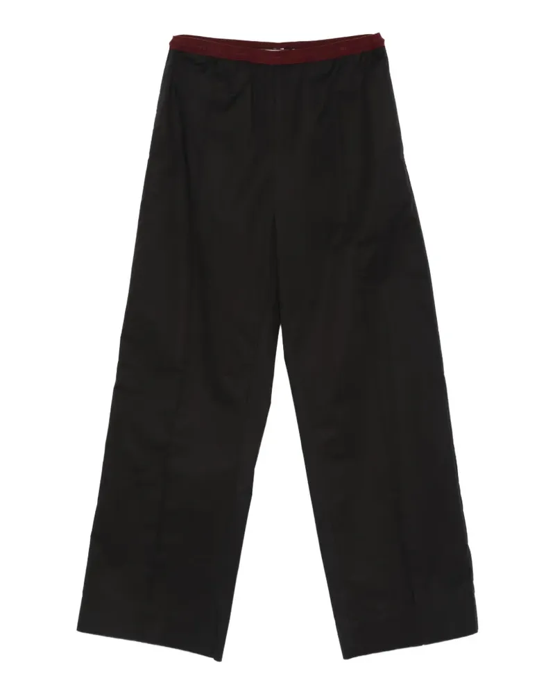 PLAN C elasticated trousers - Schwarz Schwarz