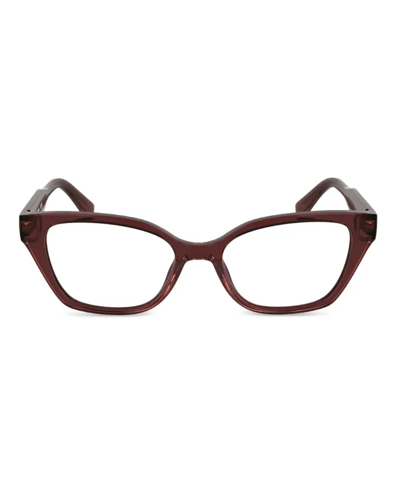 Lacoste Brille mit Cat-Eye-Gestell - Rot Rot