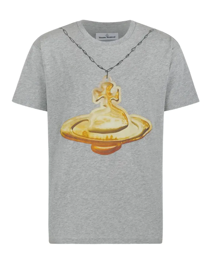Vivienne Westwood T-Shirt mit Orb-Print - Grau Grau