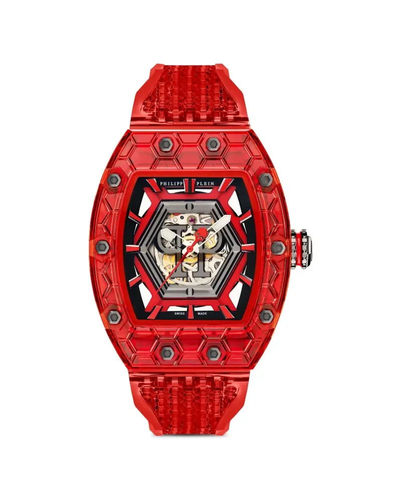 Philipp Plein Crypto King Hexagon Red Phantom 55mm - Rot Rot