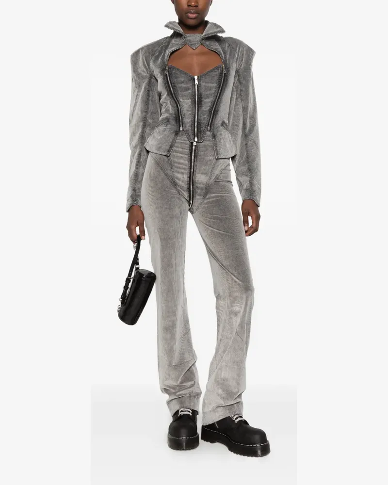 Vivienne Westwood Ant Cordhose mit Reißverschlussdetail - Grau Grau