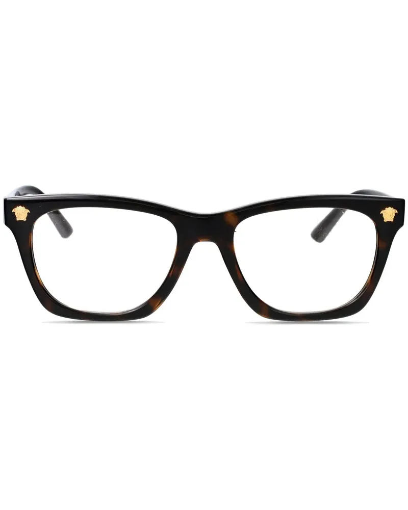 Versace Brille mit Medusa-Schild - Braun Braun