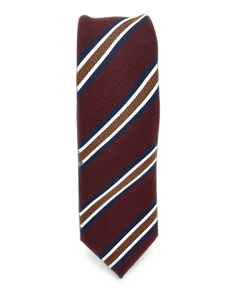 Emporio Armani striped silk tie - Rot Rot