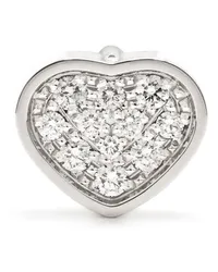 Chopard 18kt My Happy Heart Weißgoldohrstecker Silber