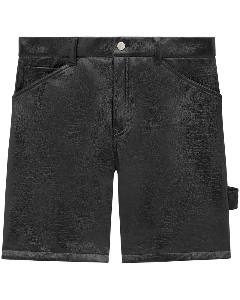 Courrèges Bermudas aus Vinyl - Schwarz Schwarz