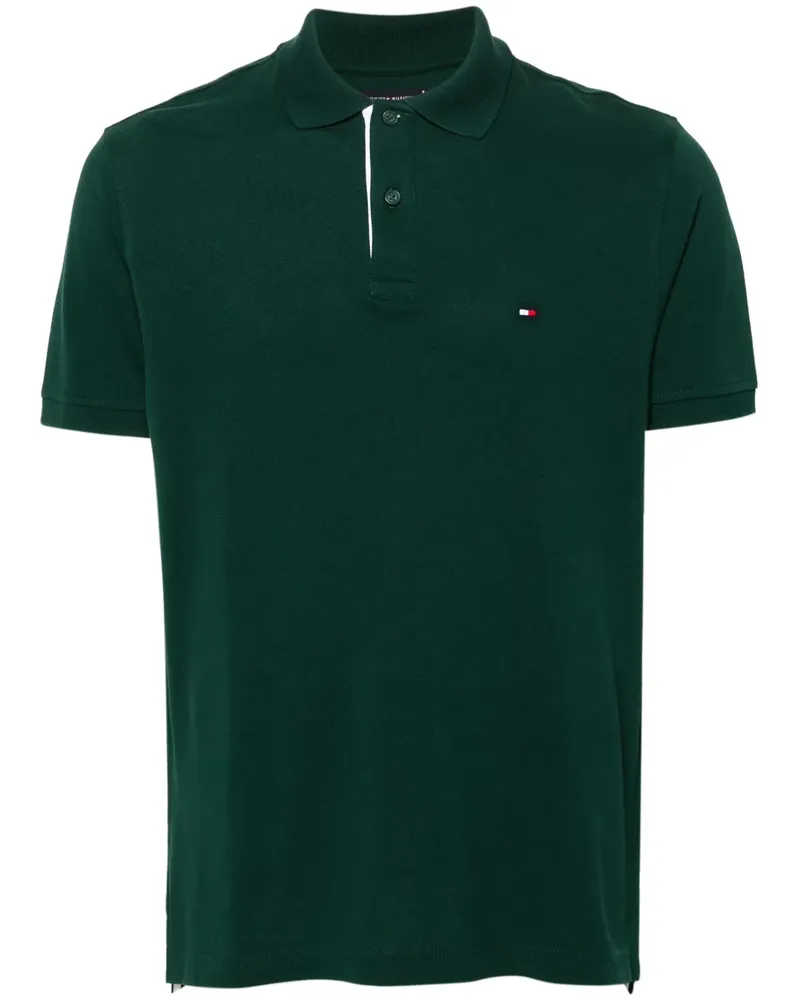 Tommy Hilfiger Poloshirt mit Logo-Stickerei - Grün Grün