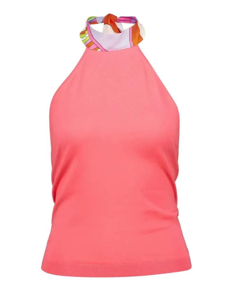 Emilio Pucci Top mit Neckholder - Rosa Rosa