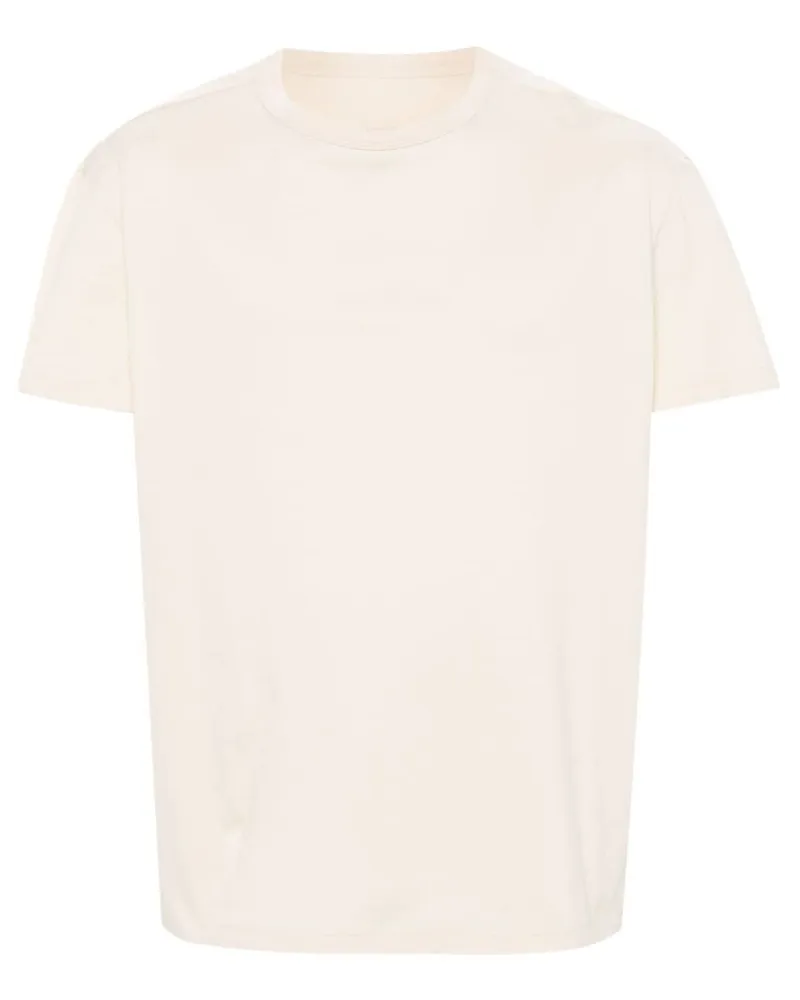 Maison Margiela T-Shirt mit Logo-Stickerei Nude