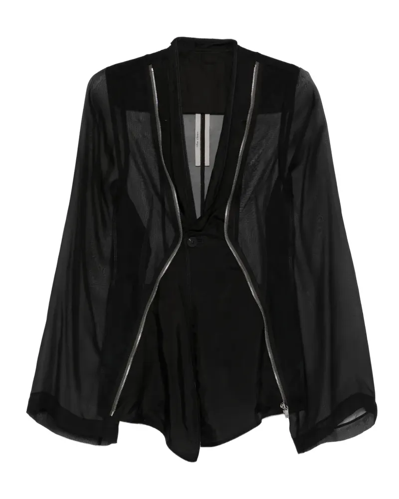 Rick Owens Jacke mit Reißverschluss - Schwarz Schwarz