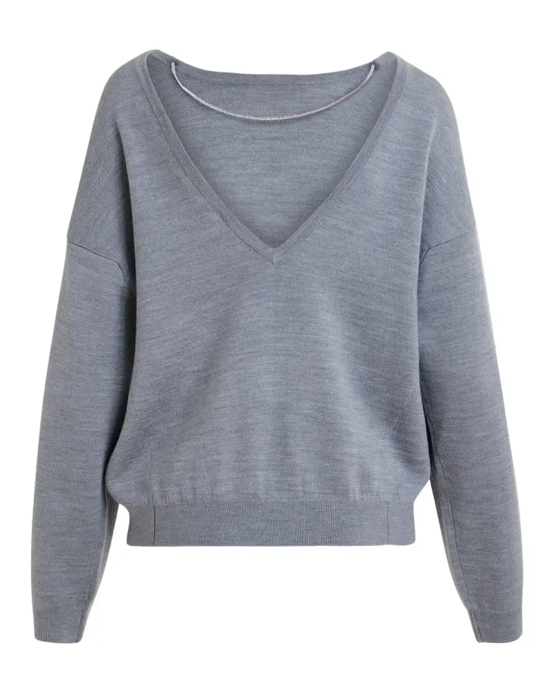 Essentiel chain-detail sweater - Grau Grau