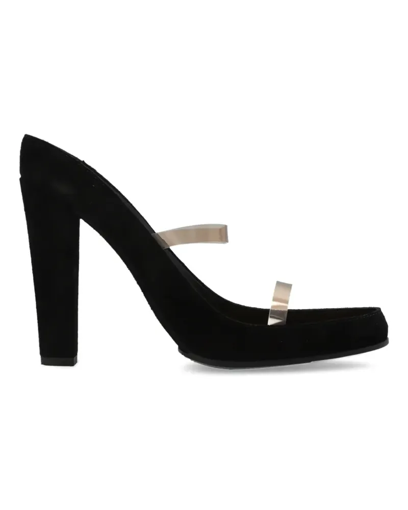 Moschino trompe-l'oeil transparent-strap sandals - Schwarz Schwarz